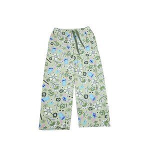Disney Lilo and Stitch Drawstring Waist Pajama Lounge Pants Womens Size XS Green